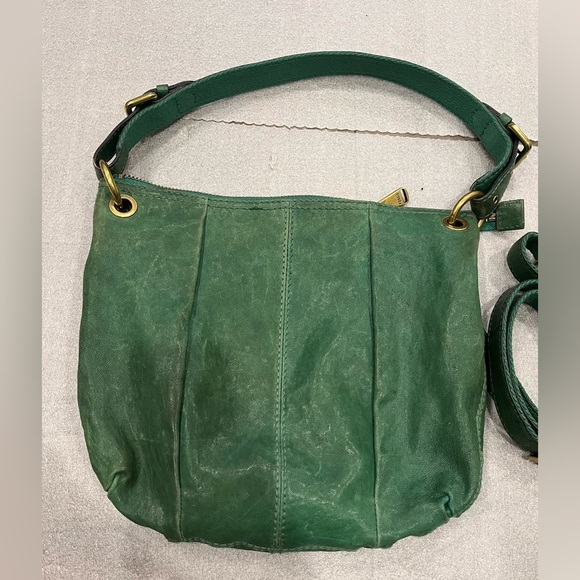 Fossil Maddox Green Leather Shoulder /Crossbody Bag - Picture 4 of 7